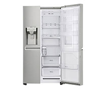 LG 601L Platinum Silver Side by Side Refrigerators, GS-L6012PZ, GS-L6012PZ, thumbnail 2
