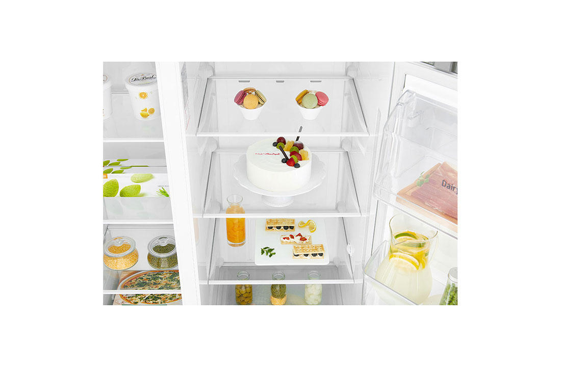 LG 601L Platinum Silver Side by Side Refrigerators, GS-L6012PZ, GS-L6012PZ, thumbnail 5