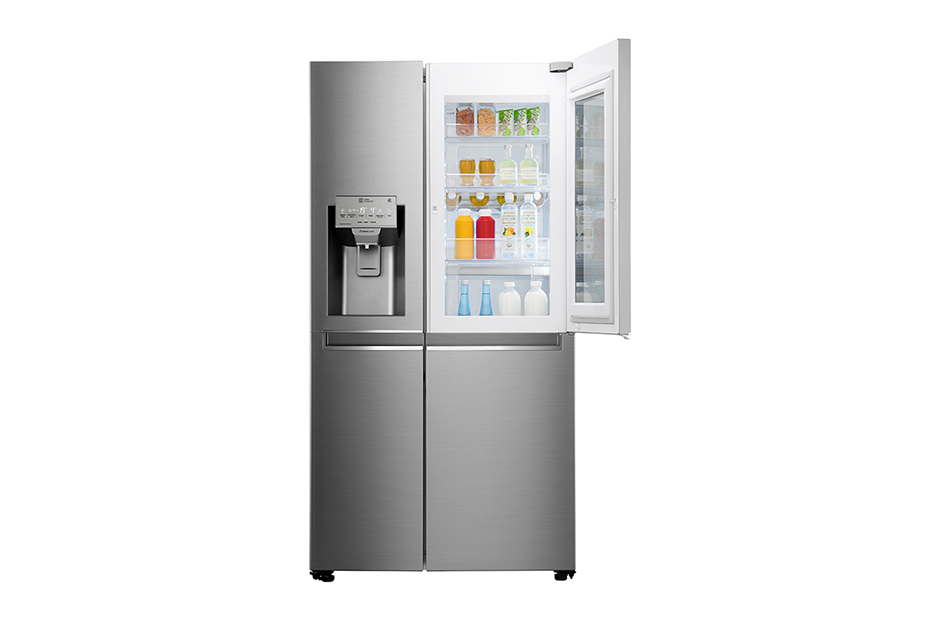 LG 601L Noble Steel Side by Side Refrigerator, GS-X6011NS, thumbnail 5