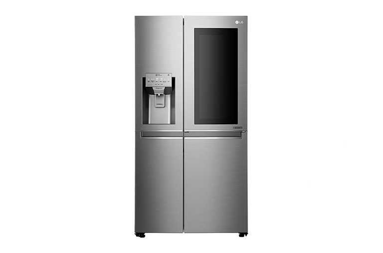 LG 601L Noble Steel Side by Side Refrigerator, GS-X6011NS, thumbnail 2