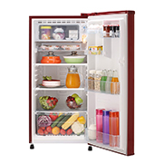 LG 188 L, Fastest In Ice Making, Toughened Glass Shelves, GL-B200RPR, GL-B200RPR, thumbnail 2