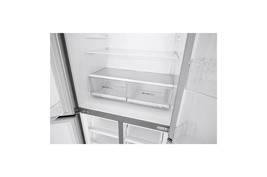 LG 464L multi-door-refrigerators with Inverter Linear Compressor in Platinum Silver, GF-B4539PZ, thumbnail 3