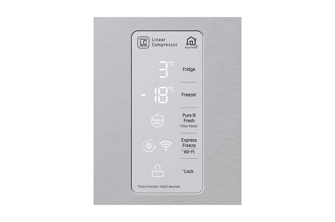 LG 464L multi-door-refrigerators with Inverter Linear Compressor in Platinum Silver, GF-B4539PZ, thumbnail 5