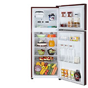 LG 260 Litres Frost Free Refrigerator With Smart Inverter Compressor, Multi Air Flow, LED Lighting, MOIST ‘N’ FRESH, LG GL-K272SPTL Front Open Food View, GL-K272SPTL, thumbnail 2