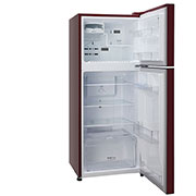 LG 260 Litres Frost Free Refrigerator With Smart Inverter Compressor, Multi Air Flow, LED Lighting, MOIST ‘N’ FRESH, LG GL-K272SPTL Left View Door Open, GL-K272SPTL, thumbnail 7