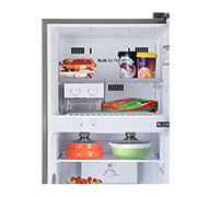 LG 260 Litres Frost Free Refrigerator With Smart Inverter Compressor, Smart Diagnosis™, Auto Smart Connect™, MOIST ‘N’ FRESH, GL-B292RVBN.APZQ Freezer Open View, GL-K292SLTL, thumbnail 3