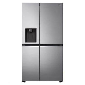 617L side-by-side-fridge with Smart Inverter Compressor in Platinum Silver1