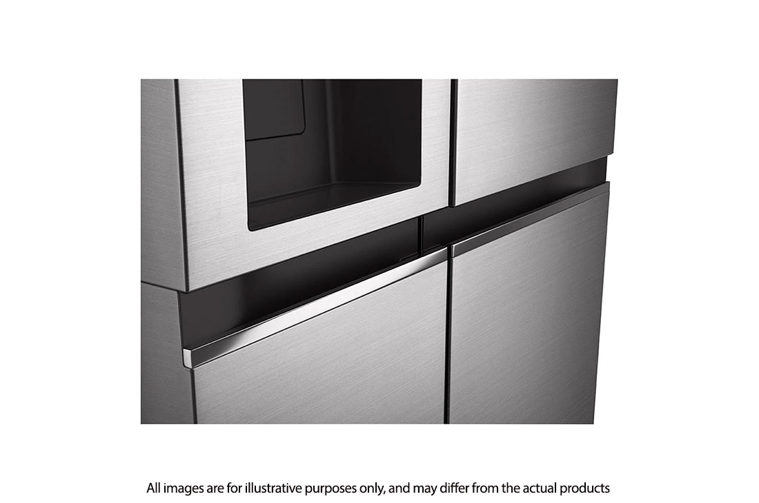 674L Side-by-Side Fridge with LG ThinQ™ in Silver | LG NP