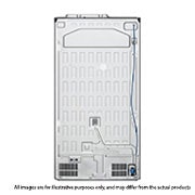 LG 674L side-by-side-fridge with Smart Inverter Compressor in Platinum Silver, 617L side-by-side-fridge with Smart Inverter Compressor in Platinum Silver, GS-L6172PZ, thumbnail 14