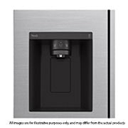 LG 674L side-by-side-fridge with Smart Inverter Compressor in Platinum Silver, 617L side-by-side-fridge with Smart Inverter Compressor in Platinum Silver, GS-L6172PZ, thumbnail 5