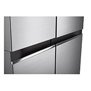 LG 694L side-by-side-fridge with Linear Compressor in Platinum Silver, 	 GS-B6472PZ, GS-B6472PZ, thumbnail 3