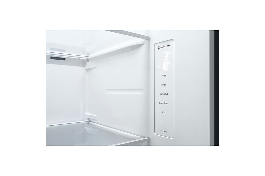 LG 694L side-by-side-fridge with Linear Compressor in Platinum Silver, 	 GS-B6472PZ, GS-B6472PZ, thumbnail 5
