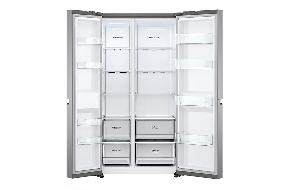 LG 694L side-by-side-fridge with Linear Compressor in Platinum Silver, 	 GS-B6472PZ, GS-B6472PZ, thumbnail 6