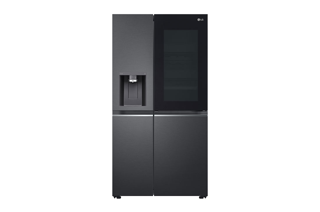 LG 674L Side by Side Fridge with InstaView Door-in-Door™ in Matt Black, GS-X6172MC, GS-X6172MC, thumbnail 2