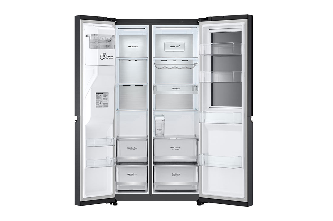 LG 674L Side by Side Fridge with InstaView Door-in-Door™ in Matt Black, GS-X6172MC, GS-X6172MC, thumbnail 11