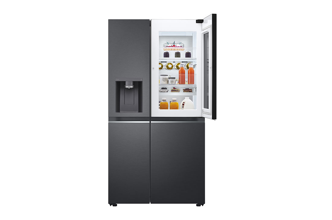 LG 674L Side by Side Fridge with InstaView Door-in-Door™ in Matt Black, GS-X6172MC, GS-X6172MC, thumbnail 12