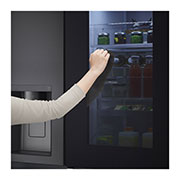 LG 674L Side by Side Fridge with InstaView Door-in-Door™ in Matt Black, GS-X6172MC, GS-X6172MC, thumbnail 5