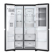 LG 674L Side by Side Fridge with InstaView Door-in-Door™ in Matt Black, GS-X6172MC, GS-X6172MC, thumbnail 11