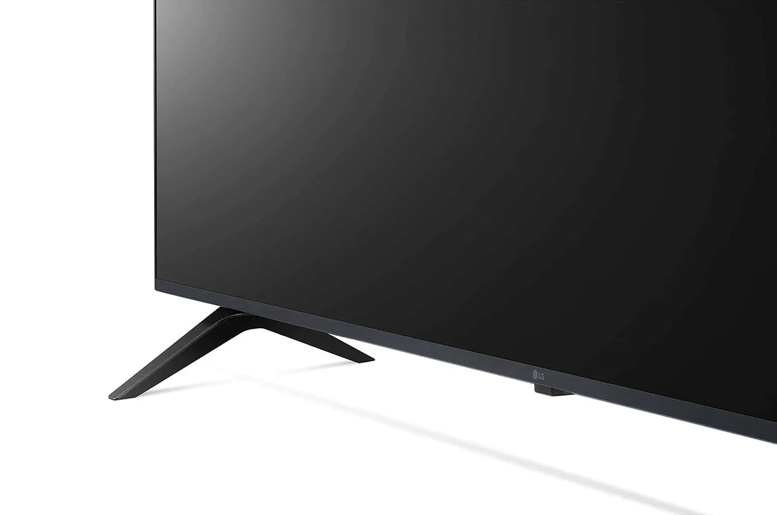 LG UP7750 50'' UHD 4K TV, close-up view of stand, 50UP7750PTB, thumbnail 6