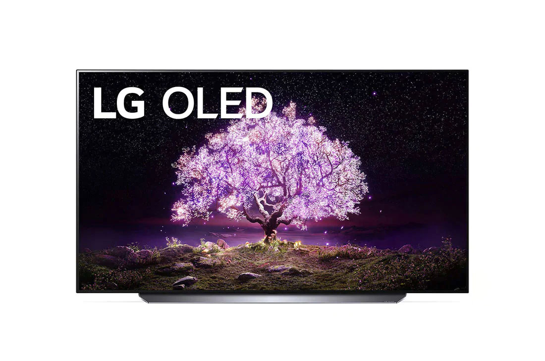 LG C1 65'' OLED 4K TV, front view, OLED65C1PTB