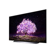 LG C1 65'' OLED 4K TV, +30 degree right side view, OLED65C1PTB, thumbnail 3