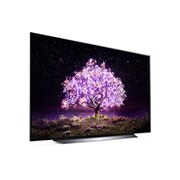 LG C1 65'' OLED 4K TV, +30 degree left side view, OLED65C1PTB, thumbnail 5