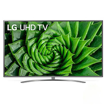 LG UN8100 75" UHD 4K TV, front view with infill image,75UN8100PTB1