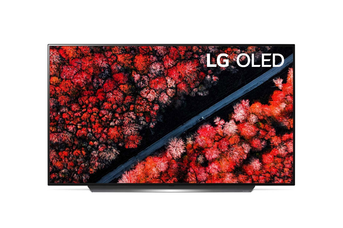 LG 65'' C9 OLED HDR Smart UHD TV with AI ThinQ®, LG OLED65C9PTA front view with infill, OLED65C9PTA