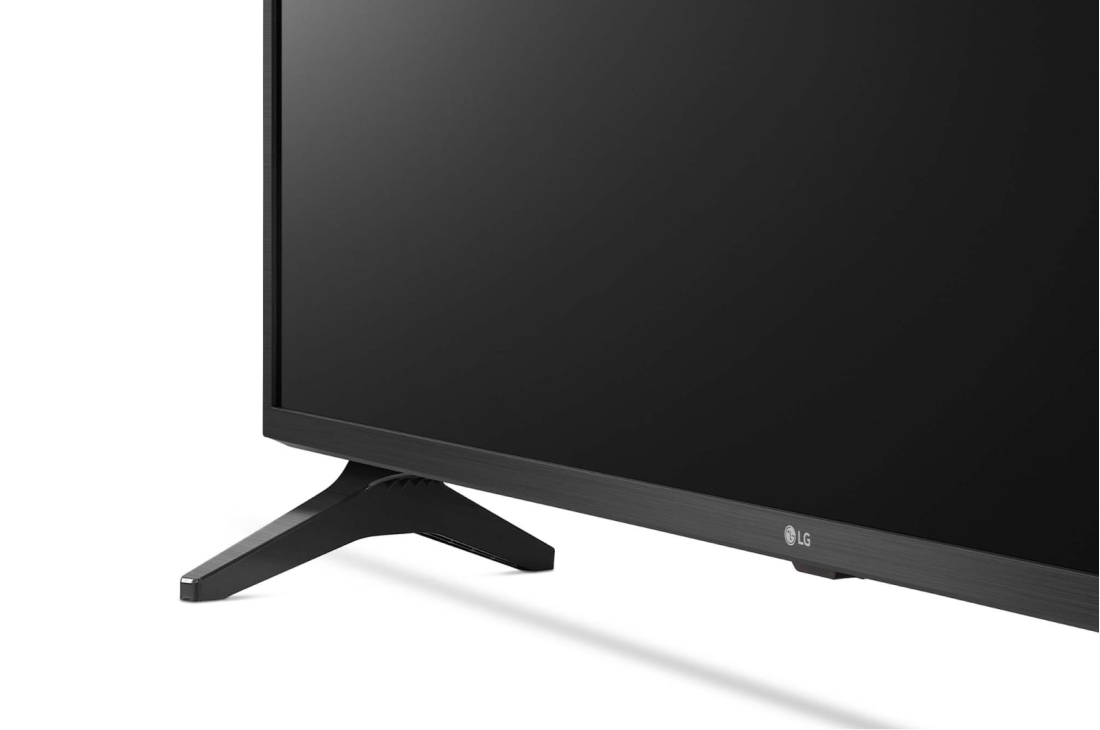 LG UQ75 55'' 4K Smart UHD TV, Side close up view of the stand, 55UQ7550PSF, thumbnail 6