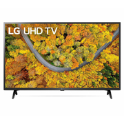 LG UP7550 43'' UHD 4K TV, front view with infill image, 43UP7550PTC, thumbnail 1