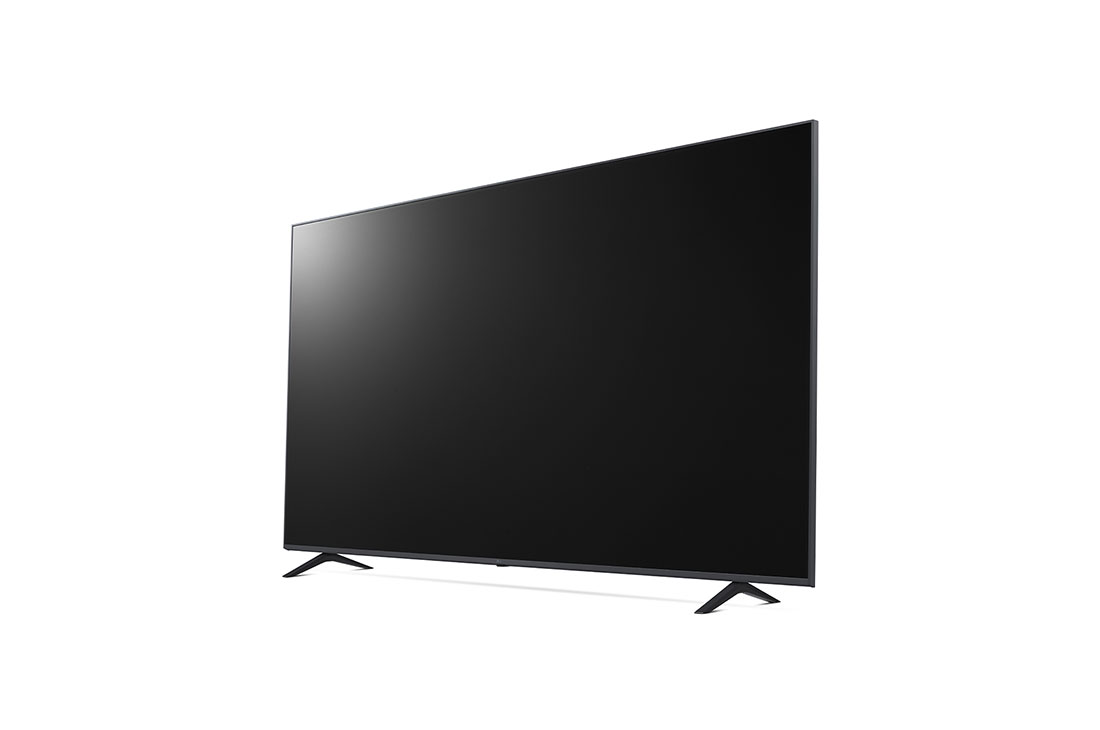 LG UQ80 75'' 4K Smart UHD TV, 30 degree side view with infill image, 75UQ8050PSB, thumbnail 3