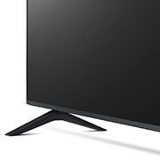 LG UQ80 75'' 4K Smart UHD TV, close-up view of base, 75UQ8050PSB, thumbnail 6