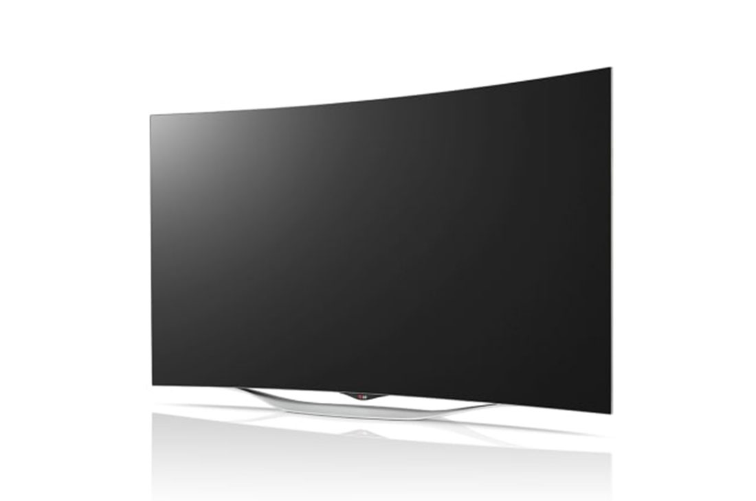 LG 55” (139cm) CURVED OLED TV, Slightly-angled left-facing side view, 55EC930T, thumbnail 4