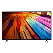 LG UHD TV AI UT80 65 inch 4K Smart TV | Magic Remote | Wall Mounted | TV Stand | Ultra HD 4K resolution | AI ThinQ™, Front view of LG UHD TV, UT80, 65UT8050PSB, thumbnail 2
