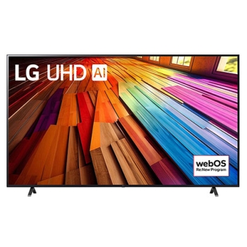 Front view of UT80 with LG UHD AI ThinQ, and 2024 on screen1