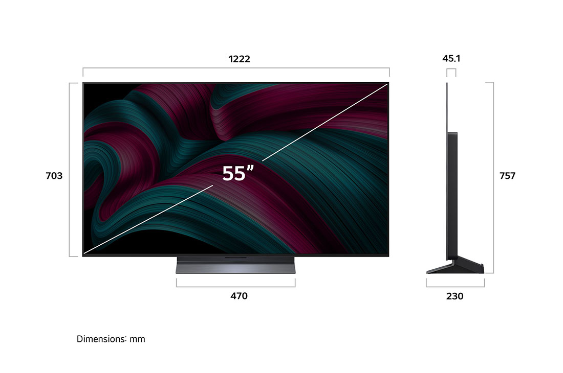 LG 55 inch LG OLED evo AI TV C5 144Hz Gaming Mode* Dolby Vision & HDR10 4K UHD (2025), The alpha 9 AI Processor Gen8 lights up with different shades of blue and bolts of light shoot out from it highlighting its circuits. Performance statistics are visible. 1.7 times greater AI neural pr, OLED55C5PSA, thumbnail 5