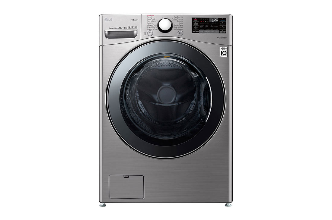 LG 19/12kg, TWIN Load Smart Washing Machine with 6 Motion Inverter Direct Drive, F2719RVTV-Front, F2719RVTV