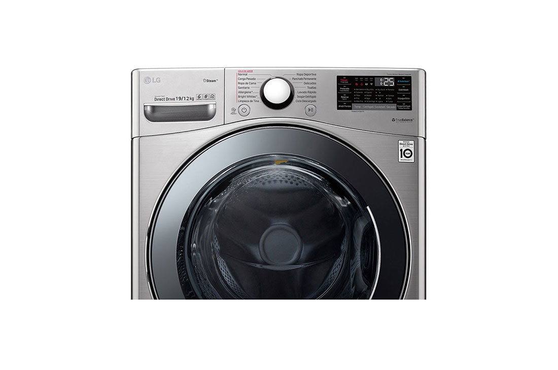 LG 19/12kg, TWIN Load Smart Washing Machine with 6 Motion Inverter Direct Drive, F2719RVTV-Front Detail, F2719RVTV, thumbnail 6