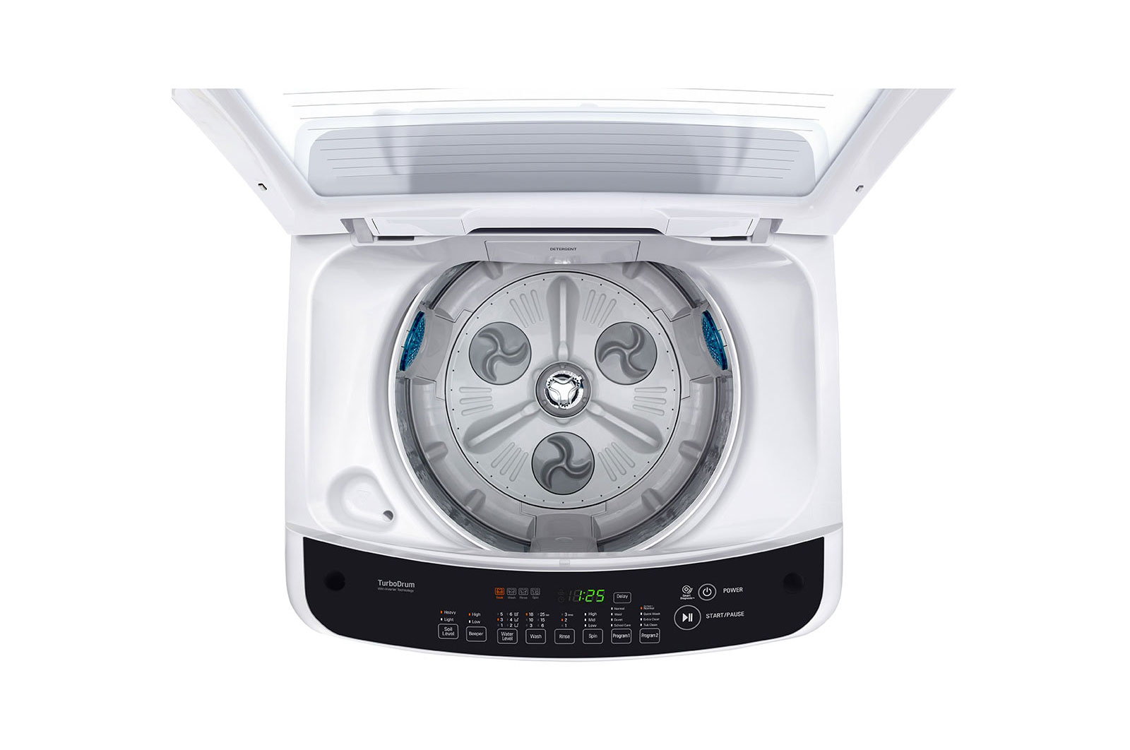 7KG Smart Inverter Top Load Washing Machine in White LG NP