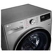 LG 9.0Kg/5.0Kg, AI Direct Drive™ Washer Dryer with Steam™, ThinQ™, Left Panel Detail, FV1409H3V, thumbnail 7