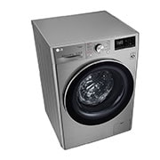 LG 9.0Kg/5.0Kg, AI Direct Drive™ Washer Dryer with Steam™, ThinQ™, Top Left Angle, FV1409H3V, thumbnail 8