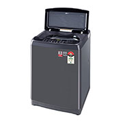 LG 8kg Top Load Washing Machines in Middle Black, LG T80SJMB1Z 8 kg Right View Open, T2108VSAB, thumbnail 8
