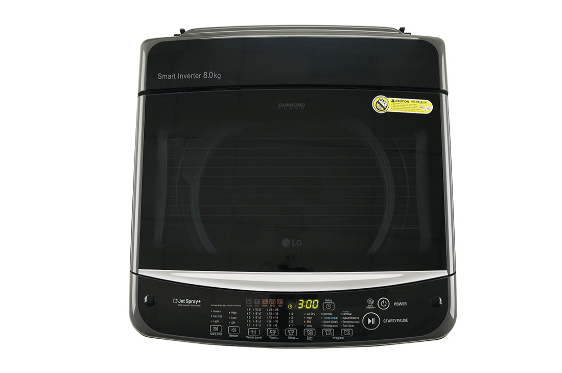 LG 8kg Top Load Washing Machines in Middle Black LG Nepal