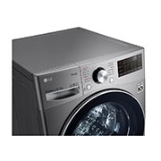 LG Front Load Washer Dryer with AI Direct Drive™, 15/8KG, top left panel view, F2515RTGV, thumbnail 5