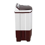 LG 7.5 kg 5 Star Semi-Automatic Top Loading Washing Machine (P7515SRAZ, Burgundy, Roller Jet Pulsator), Left Side View, P7256R3F, thumbnail 9