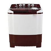 LG 7.5 kg 5 Star Semi-Automatic Top Loading Washing Machine (P7515SRAZ, Burgundy, Roller Jet Pulsator), Front View, P7256R3F, thumbnail 1
