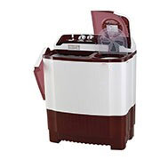 LG 7.5 kg 5 Star Semi-Automatic Top Loading Washing Machine (P7515SRAZ, Burgundy, Roller Jet Pulsator), Right View, P7256R3F, thumbnail 7