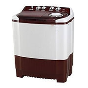 LG 7.5 kg 5 Star Semi-Automatic Top Loading Washing Machine (P7515SRAZ, Burgundy, Roller Jet Pulsator), Right View Open, P7256R3F, thumbnail 8