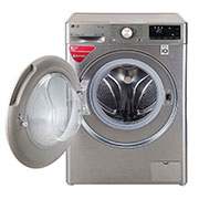 LG 7.0 kg, Front Load Washing Machine with AI Direct Drive™ Washer with Steam™ & TurboWash (FV1207S4P), Front-View-Open, FV1207S4P, thumbnail 2