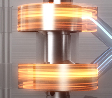 The motor in the LG DUAL Inverter is rotating at the controlled compressing speed.